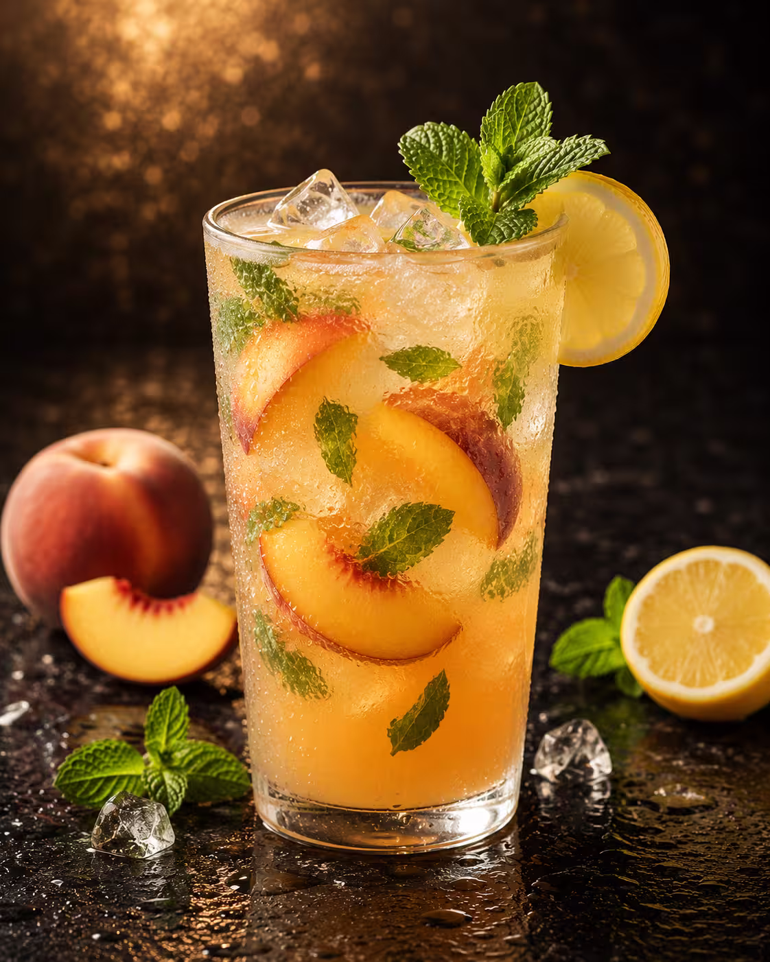 Mint peach Lemonade Drinks in Applebees menu UAE