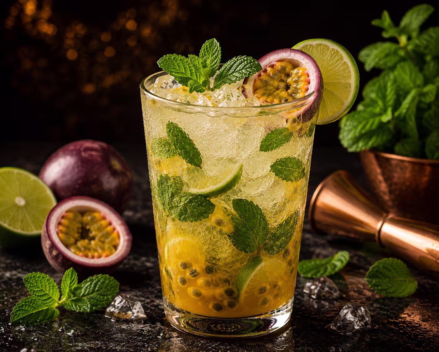Passion flower Mojito Drinks in Applebees menu UAE