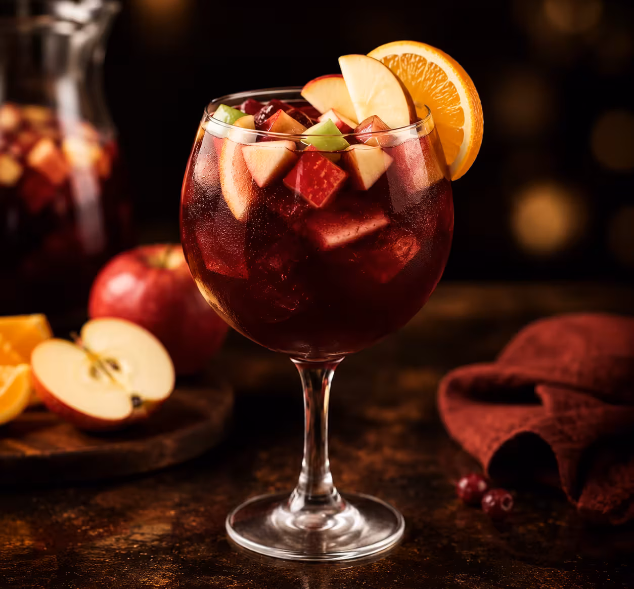 Red Apple Sangria Drink in Applebees restaurant Menu UAE