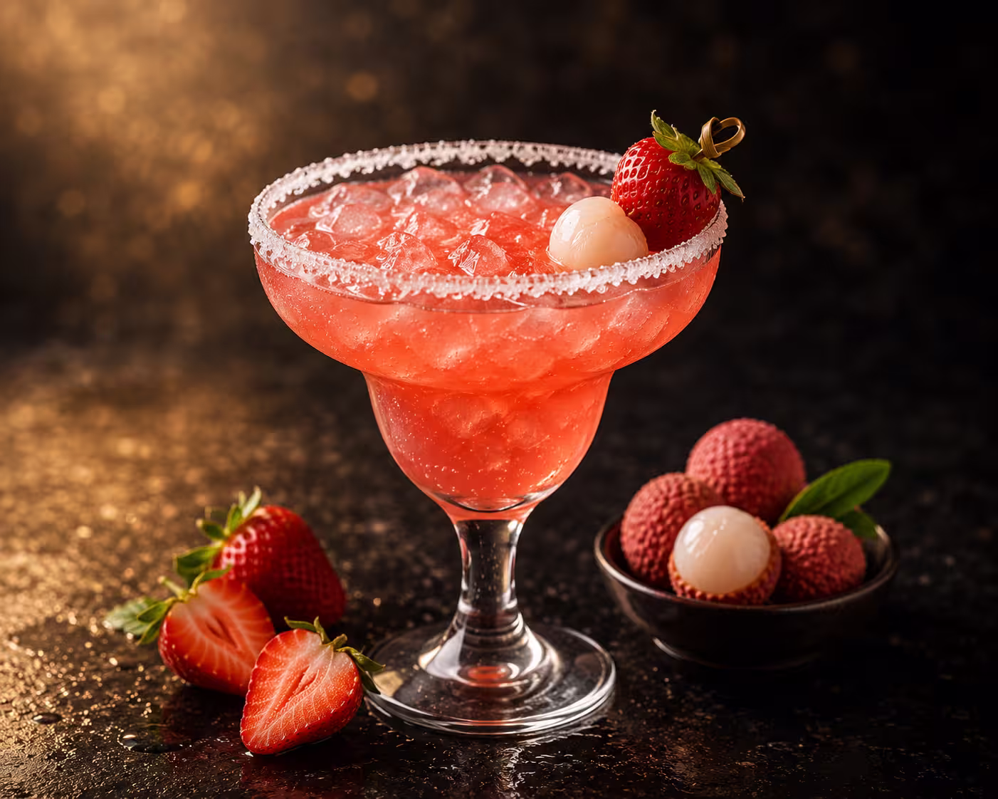 Strawberry Lychee Margarita Drinks in Applebees menu UAE