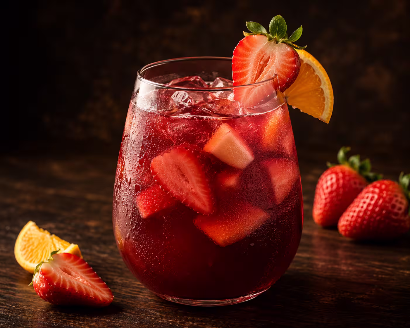 Strawberry Sangria Drink in Applebees Restaurant menu UAE