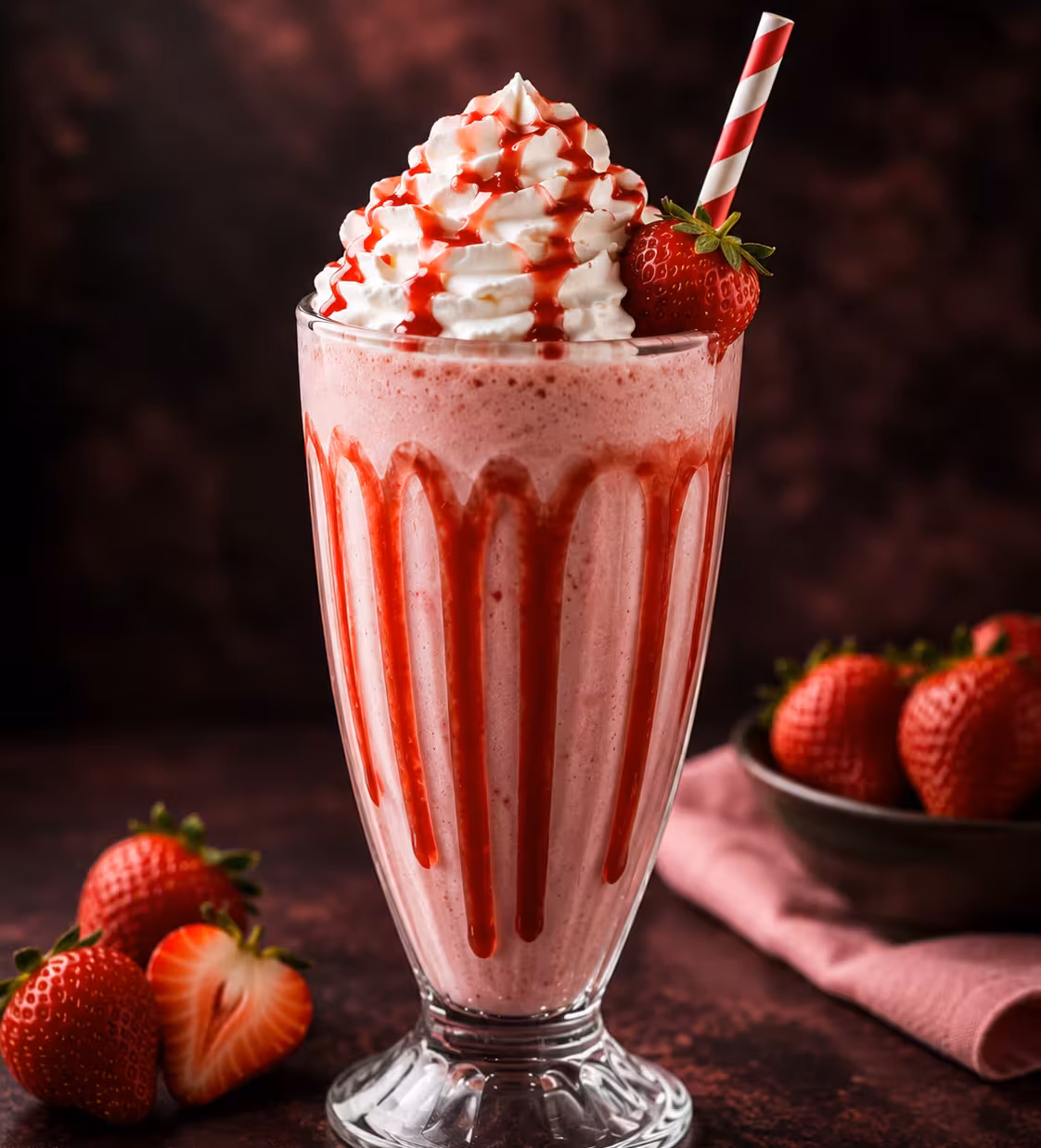 Strawberry Shake in Applebees menu UAE